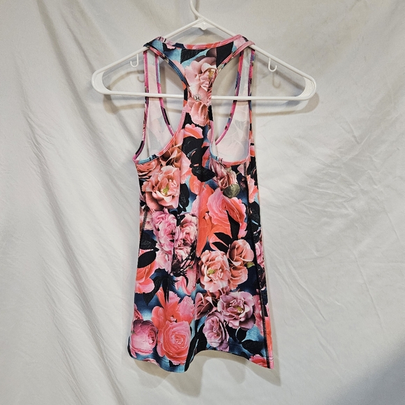 Lululemon Cool Racerback Tank Top Secret Garden Floral Running Yoga Size M EUC - Picture 3 of 6